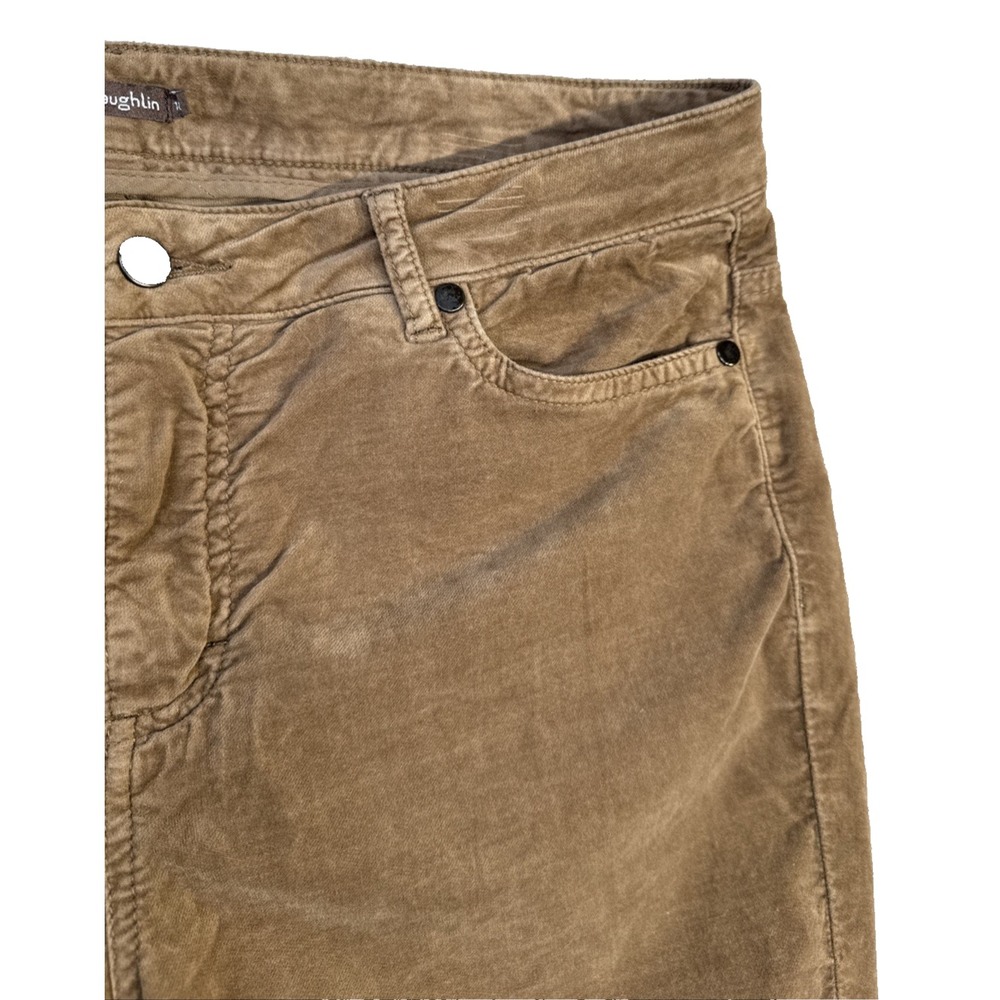 J.McLaughlin Pants Women's 10 Brown Velvet Velour Straight Leg Stretch - Picture 9 of 12